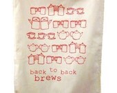 back to back brews tea towel
