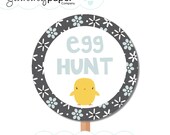 Easter Beans Party - 7" Circle Sign ... Custom DIY Party Printables Il_170x135