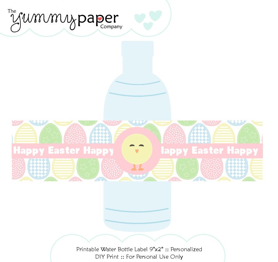 Cute Easter Party Water Bottle Labels ... DIY Party Printables .. ce01 Il_170x135