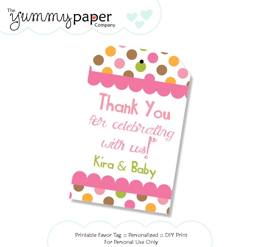 Pink Bird Party - Favor Tags ... Custom DIY Party Printables pb01 Il_570xn
