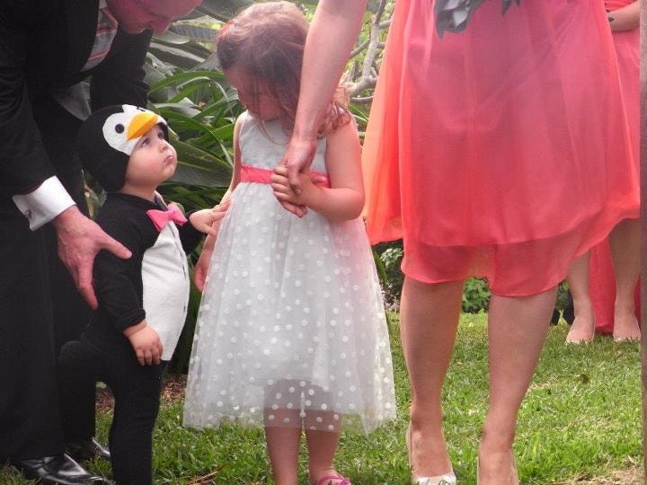 12-18m Wedding Penguin Suit - Tuxedo Baby Onesie Costume with Hat - Lil' Creatures