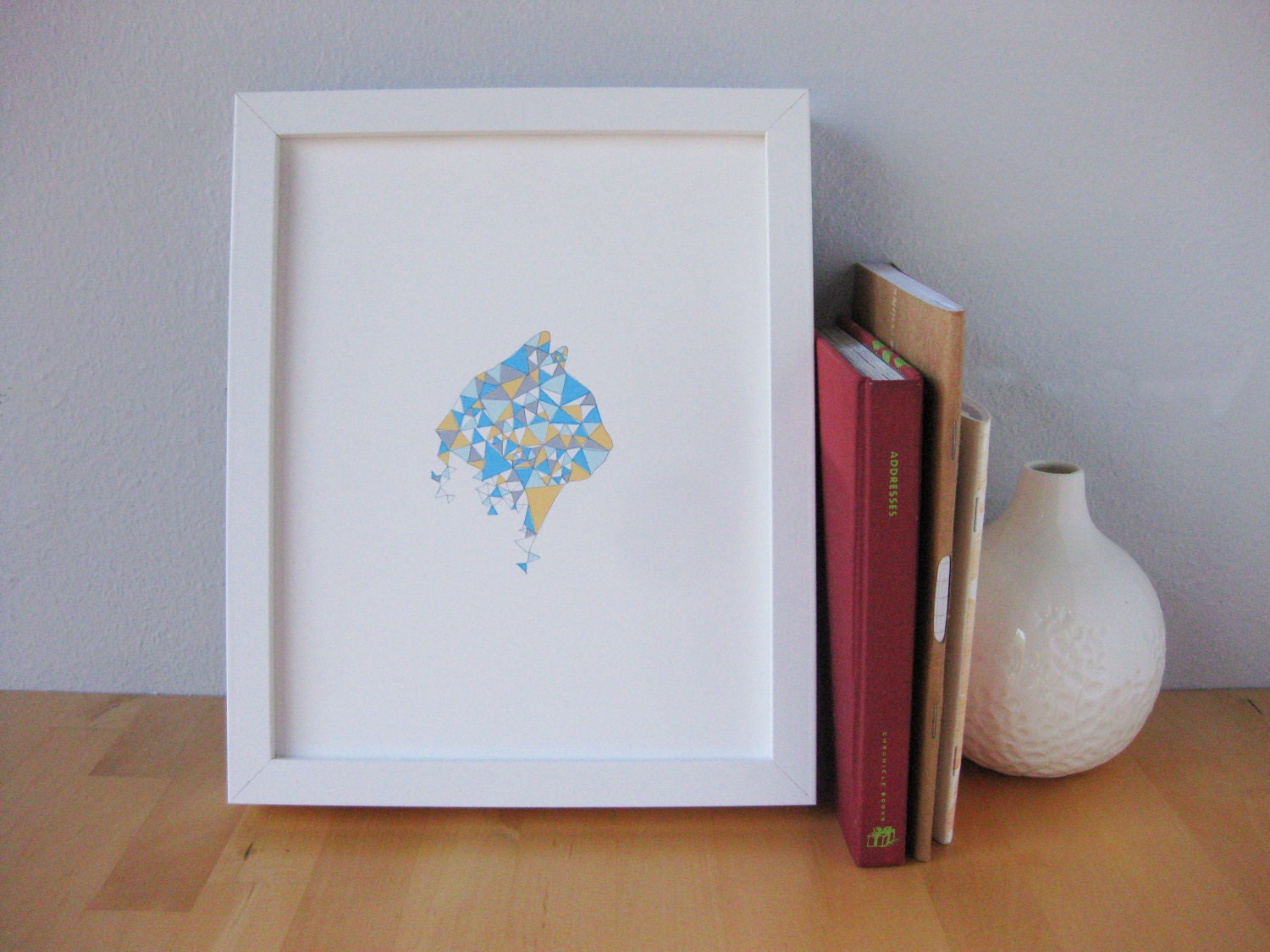 Geometric Kitty Print