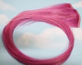 Light Pastel Purple, Human Hair Extensions, Colored Hair Extension Clip, Hair Wefts, Clip in Hair, Tie Dye Hair Extensions