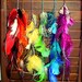 Long Feather Hair Clip or SIngle Feather Chain Earring-14-15 inches long, YOU choose the color, feather symbolism
