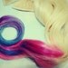 Ombre Pastel Tie Dye Tips, Two, Human Hair Extensions. Colored Hair Extension Clip, Hair Wefts, Clip in Hair, Tie Dye Hair, Dipped Dyed