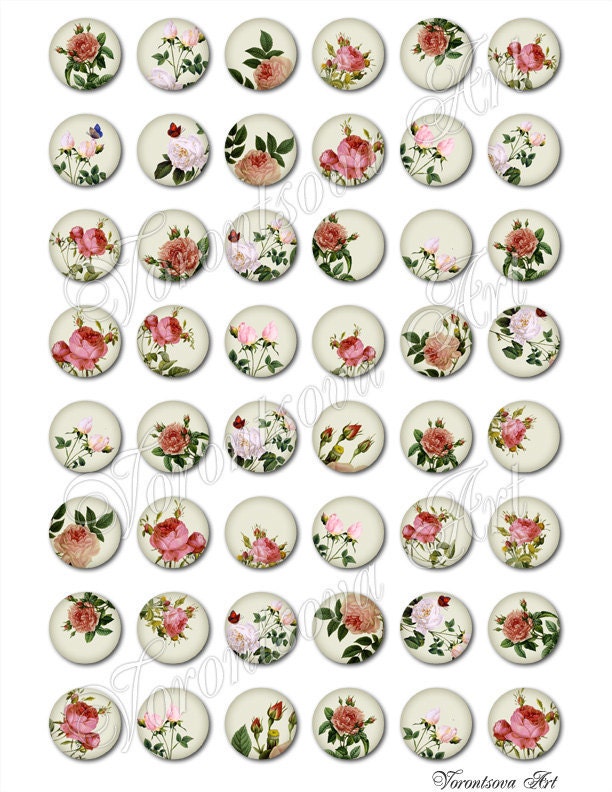 Roses Images Bottlecap. 807