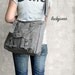 BAILEY // Dark Grey // 021 // Luckycann // Handmade // Everyday Canvas Bag // Holiday Sale // 10% off