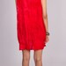 Vintage Red Indian Dress with Gold Embroidery Size Medium