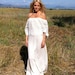 Off The Shoulder Vintage Wedding Dress - Rosie