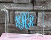 Monogrammed Tray