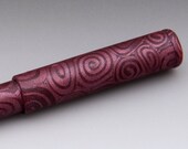 Magenta Metallic Spirals Pen