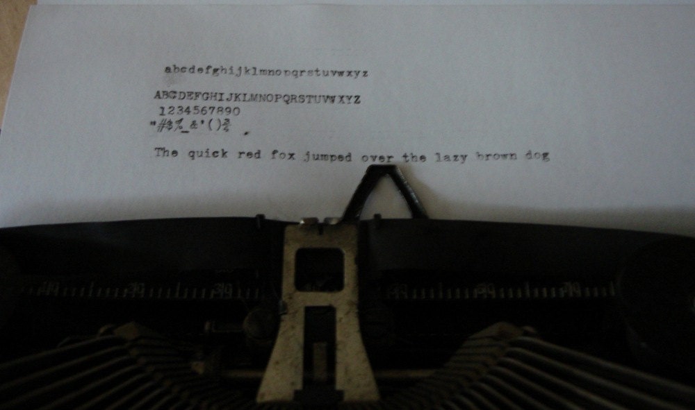 1920's Remington Red Typewriter Portable Number 3 Type Writer
