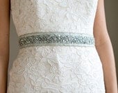 Silver Sequin & Bead Sash
