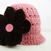 CROCHET PATTERN Newsboy Hat with Lily (5 sizes included from newborn-adult) Instant Download