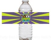 Scooby Doo Mystery Machine Water Bottle Labels - Birthday Party -Digital File - You Print Il_170x135