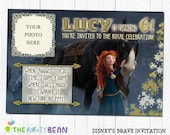 Disney's Brave Invitation - Merida with Horse - Digital File - You Print - Customized Il_170x135