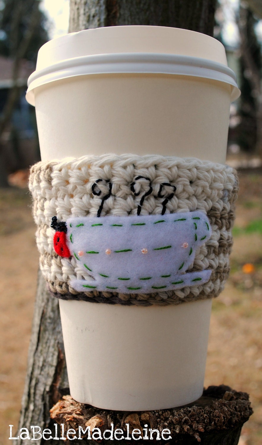 Cup Cozy LATTE MACCHIATO Ladybug Cozy