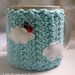 Cup Cozy -A BUG ON A MUG Cozy Ladybug in the clouds - Baby Blue