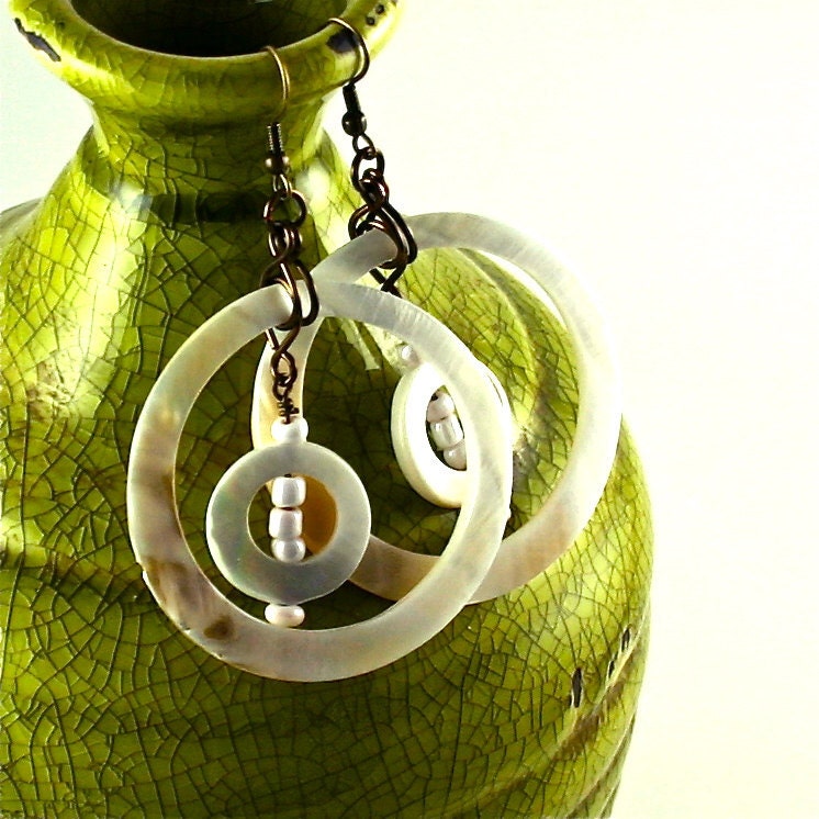 Shell Hoop Earrings