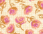 01819  Erin McMorris Weekends Lily Rose in butter color- 1 yard