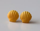 Kawaii Cute Miniature Food Earrings - French Cake Madeleine