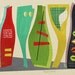 the vessels - mid century design art print