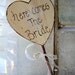 Here Comes The Bride Sign for Flower Girl or Ring Bearer Rustic Shabby Chic Outdoor Wedding Photo Prop Sign