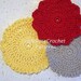 Crochet Pattern Flower Coasters Large Two Variations PDF509