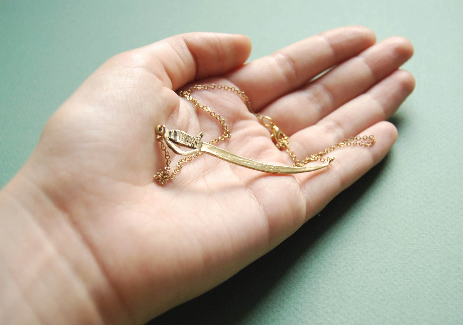 Single Sword sterling necklace