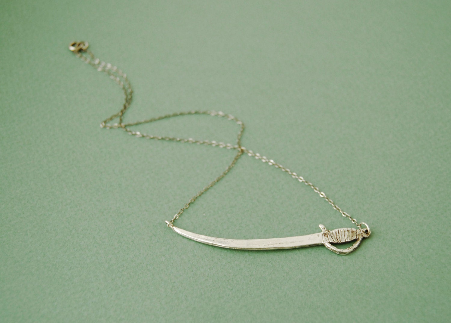 Single Sword sterling necklace