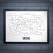 Seoul Lineposter - White/Black