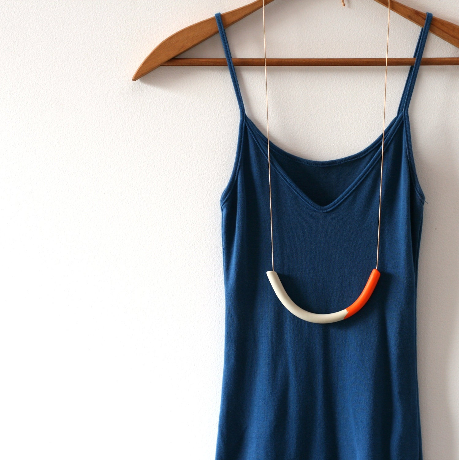 not quite a semi circle makes a necklace