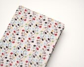 Moleskine cover 21 x 13cm for 2013 planner or journal, natural cream brown red large Moleskine journal 5.25 x 8.25 in fabric cover