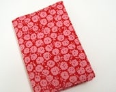 Fabric covered notebooks, red pink Moleskine journal cover, material cover for pocket Moleskine planner, gifts under 35 Her