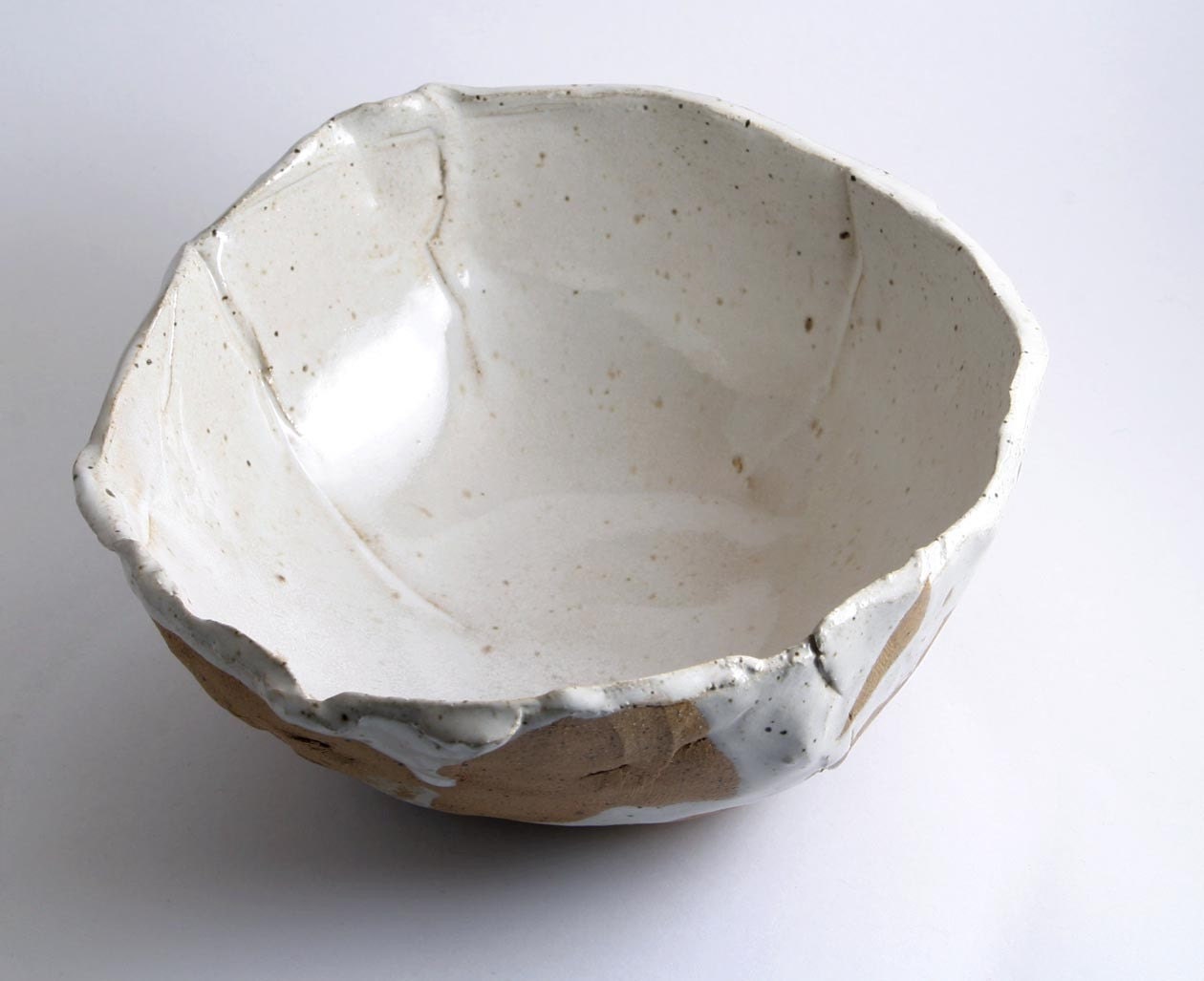 Rustic white "Winter" bowls (set of four)