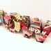Comic Book POW 3D Freestanding Letters Handmade Custom Personalized Ornament Superhero Fan