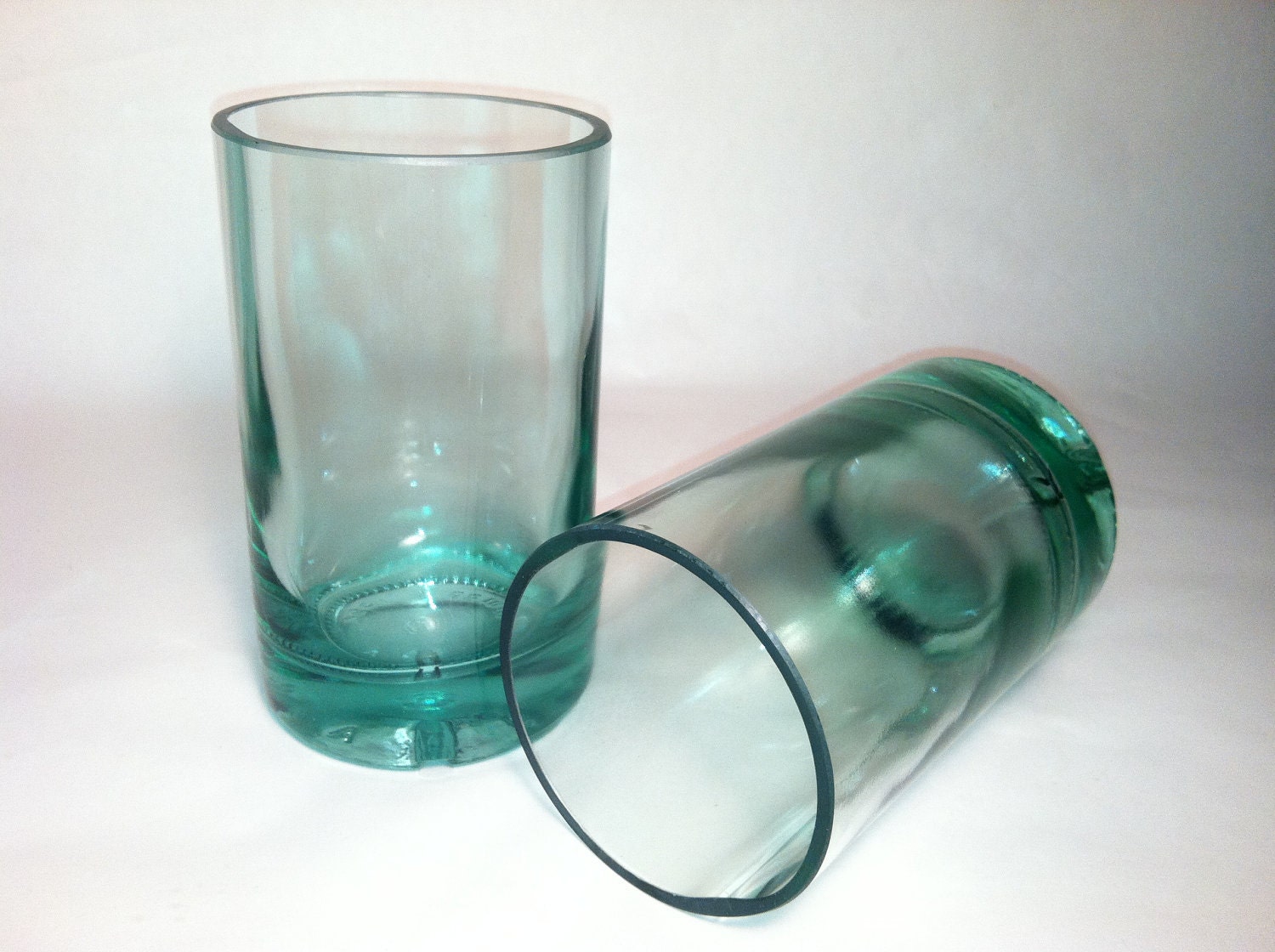 360 Vodka Recycled Bottle Tumbler Glasses - Set of 2