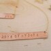 Personalized bar necklace - handstamped initials copper bar