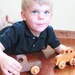 OLD-SCHOOL TRUCK - a natural and eco-friendly wooden toy made with sustainable hardwood - ideal for baby, toddler, or preschooler