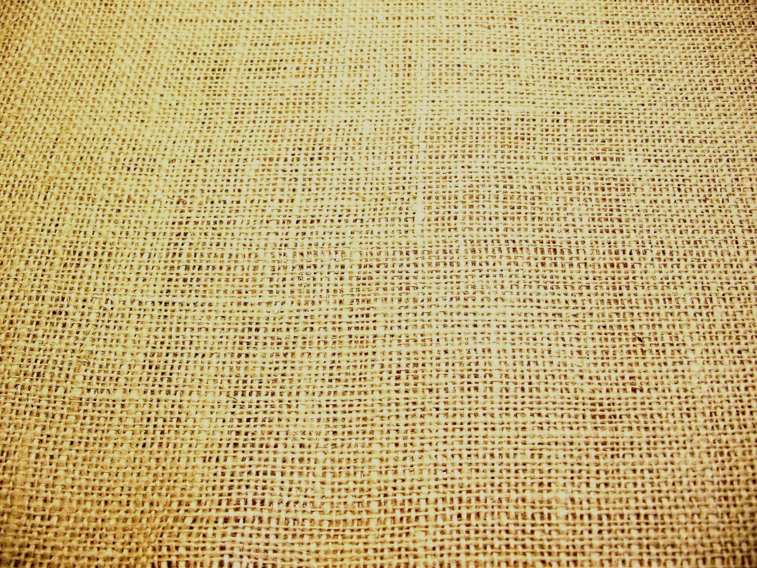 burlap table cover