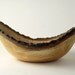 Natural-Edge Wood Bowl in Salvaged Black Oak: 9.5" Length x 4.25" Tall.