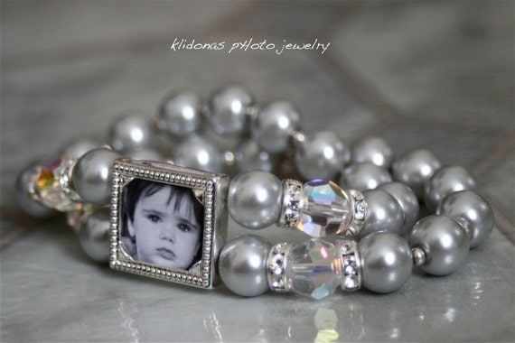 Wedding Bracelet, Brides Bracelet, Photo Bracelet, Wedding Jewelry Mother of Bride and Groom