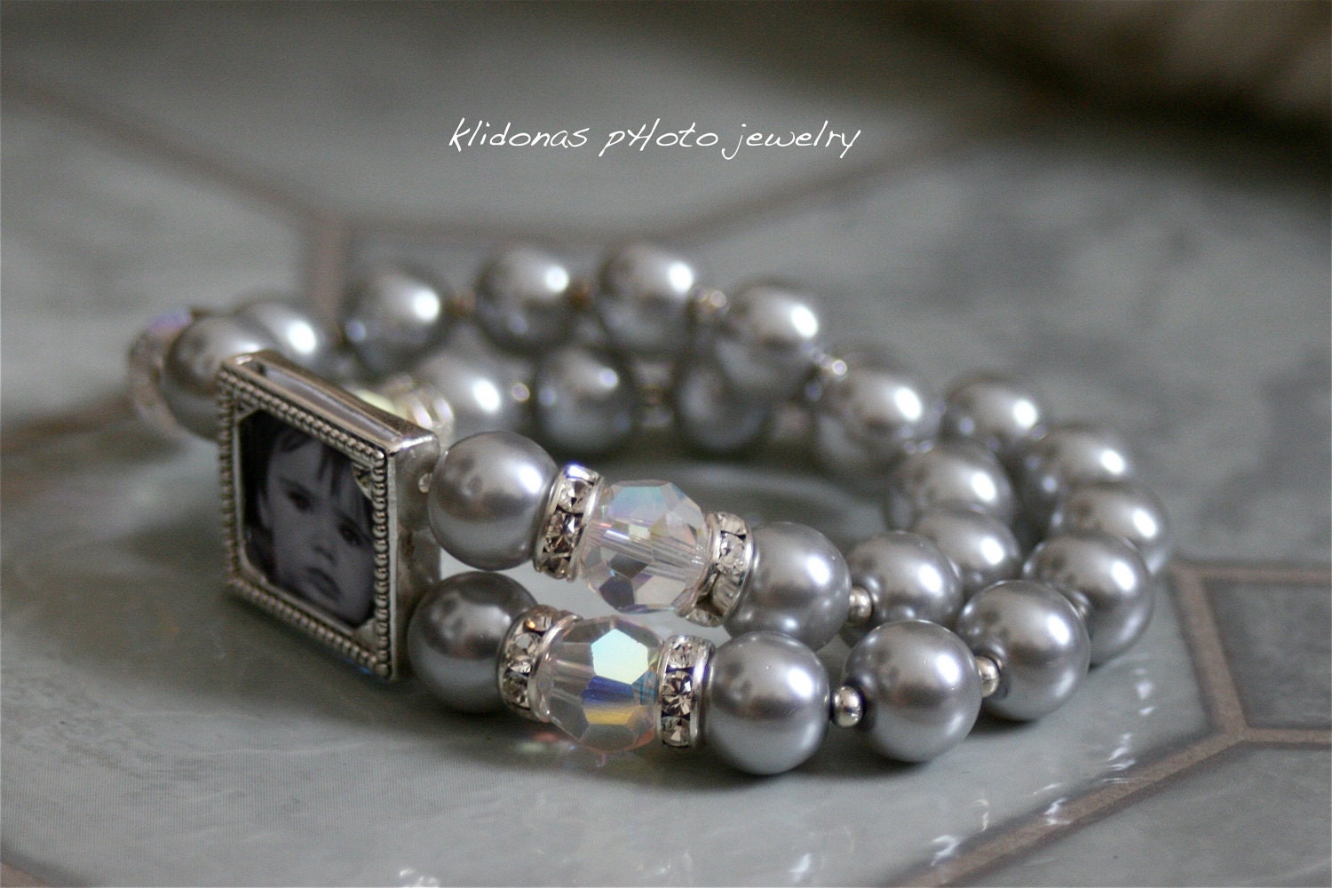Wedding Bracelet, Brides Bracelet, Photo Bracelet, Wedding Jewelry Mother of Bride and Groom