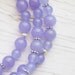 Long Lilac Jade Necklace . Violet . Bridal . Wedding