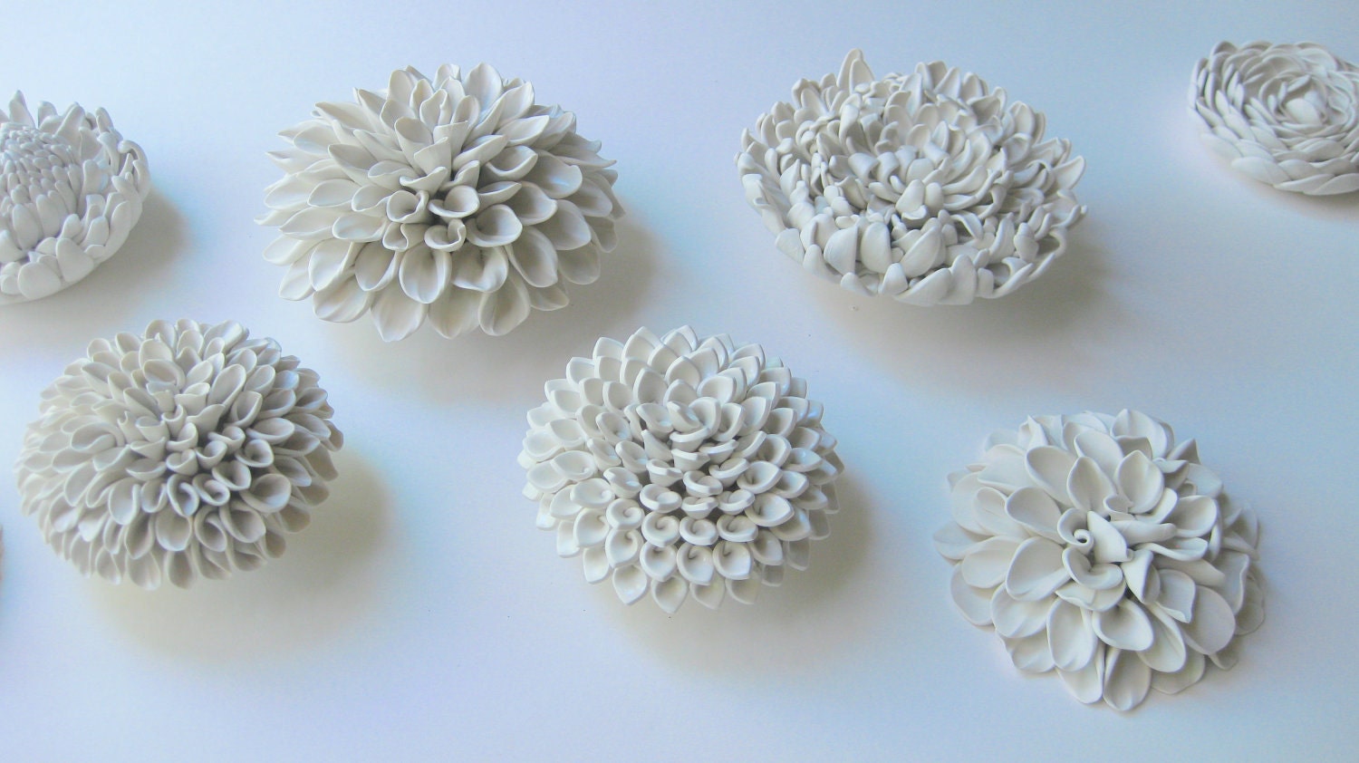 Set of Three LARGE Sized flowers of your choice