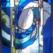 Cresting Wave Stained Glass Window Panel