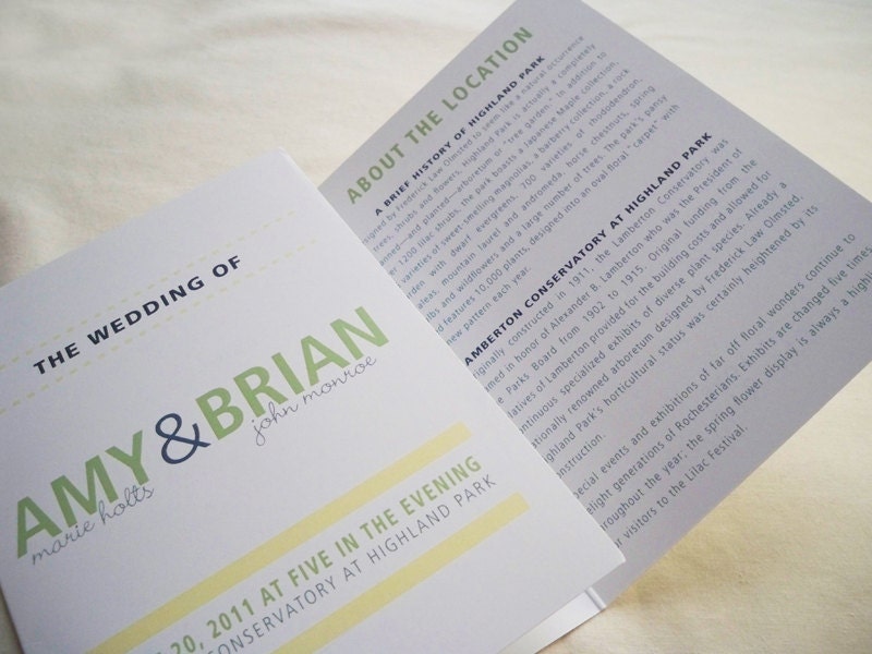 Trifold Wedding Programs - Pre-Folded on High Quality Card Stock