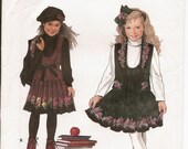 Daisy Kingdom Pattern Simplicity Pattern 9167  Size 3 4  5 6  Jumper and Vest