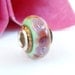 Lampwork Big Hole Bracelet Charm Bead - ' Victoria'