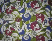 TASTE OF BERRIES hand screen printed fabric